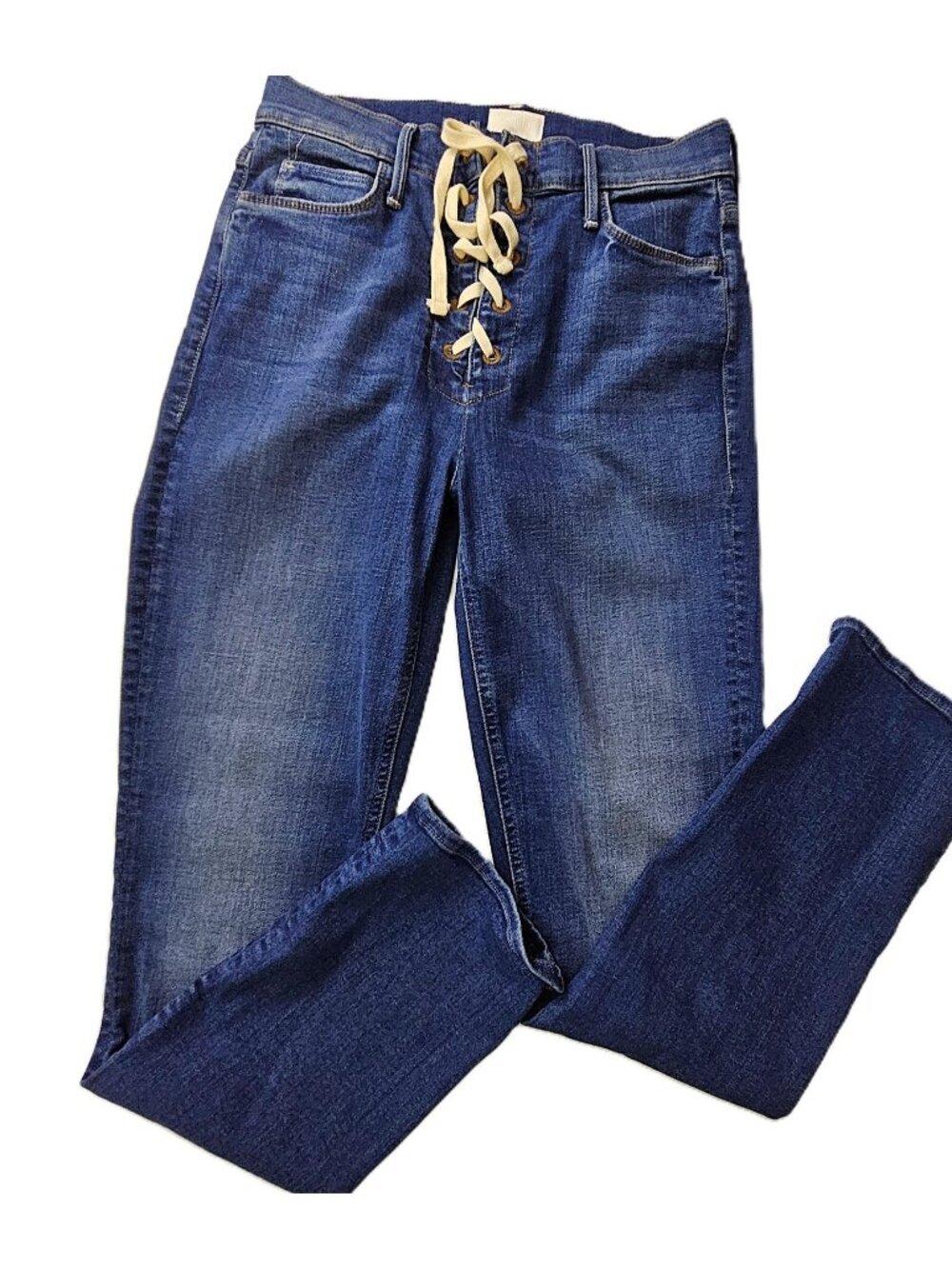 Mother Women's Denim Lace-Up Dazzler Jeans – Size 27